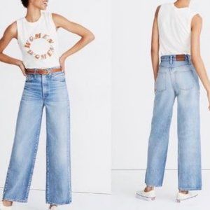 Madewell high rise denim wide-leg, 100% cotton, sizes 25 (NWOT) 26 (NWT)